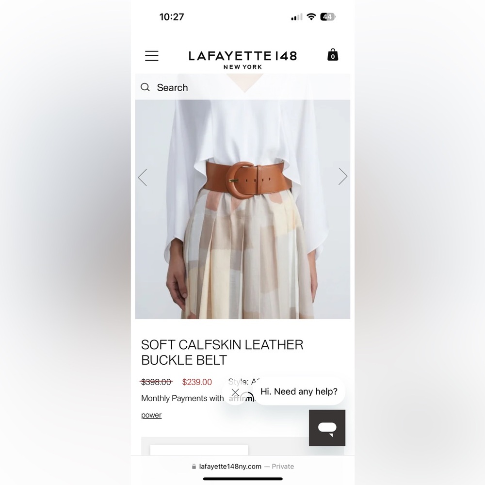 New Lafayette belt